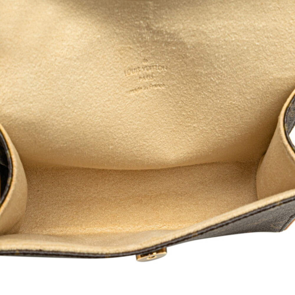LOUIS VUITTON Brown Monogram Leather Pochette Hobo Bag - Picture 7 of 10